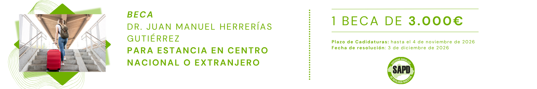 Beca Dr. Juan Manuel Herrerías Gutiérrez, para estancia en centro nacional o extranjero